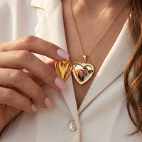 Thumbnail for Collier Médaillon Photo Coeur Love