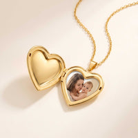 Thumbnail for Collier Médaillon Photo Coeur