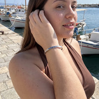 Thumbnail for Bracelet message — photo portée, geste du quotidien, argent | SKU: bgby-wg