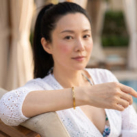Thumbnail for Bracelet message — photo portée un jour de détente, or | SKU: cp-g