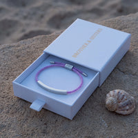Thumbnail for Bracelet tressé — dans l'écrin cadeau, argent | SKU: lemauve-wg