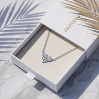 Thumbnail for Collier géométrique — dans l'écrin cadeau, argent | SKU: 12791388-white-gold