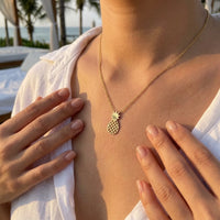 Thumbnail for Bijoux plage — photo portée, taille réelle, or | SKU: 8050907-gold