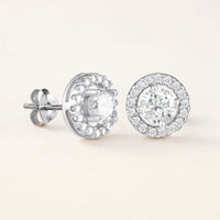 Thumbnail for Boucles d'oreilles rondes — photo produit sur fond blanc, argent | SKU: 19991927