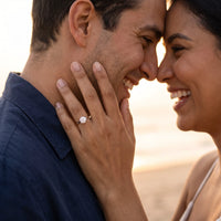 Thumbnail for Bague solitaire — photo en couple, argent | SKU: 33759698-4.5-silver