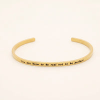 Thumbnail for Bracelet message — photo produit sur fond blanc, or | SKU: 9864184-gold