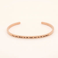 Thumbnail for Bracelet message — photo produit sur fond blanc, or rose | SKU: 9864184-rose