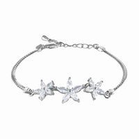 Thumbnail for Bracelet fleur — photo produit sur fond blanc, argent