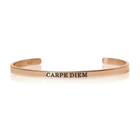 Thumbnail for Bracelet carpe diem — photo produit sur fond blanc, or rose