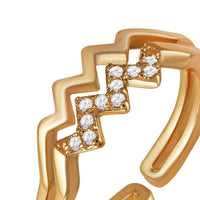 Thumbnail for Bague ouverte — photo produit sur fond blanc, or