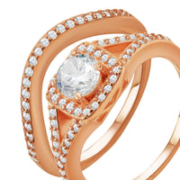 Thumbnail for Bague fiançailles et alliance — photo produit sur fond blanc, argent
