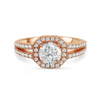 Thumbnail for Bague octogonale — photo produit sur fond blanc, argent