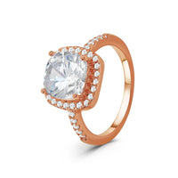 Thumbnail for Bague or rose — photo produit sur fond blanc, argent