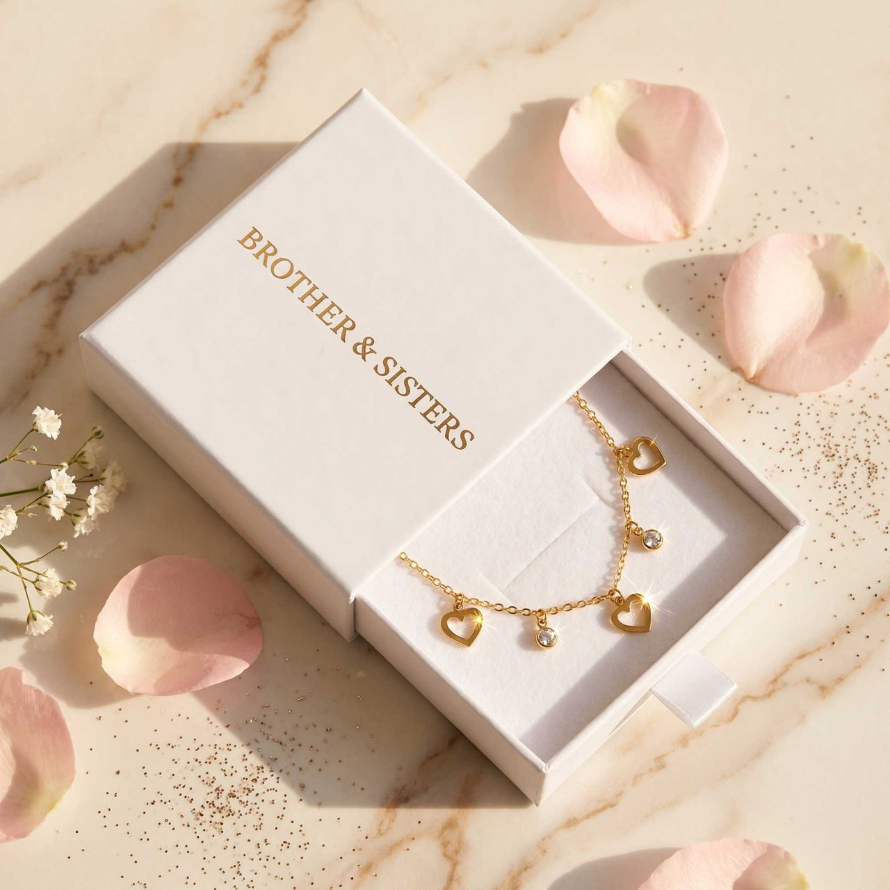 Chaîne de Cheville Cœur & Cristal