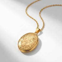 Thumbnail for Collier Médaillon Photo Floral