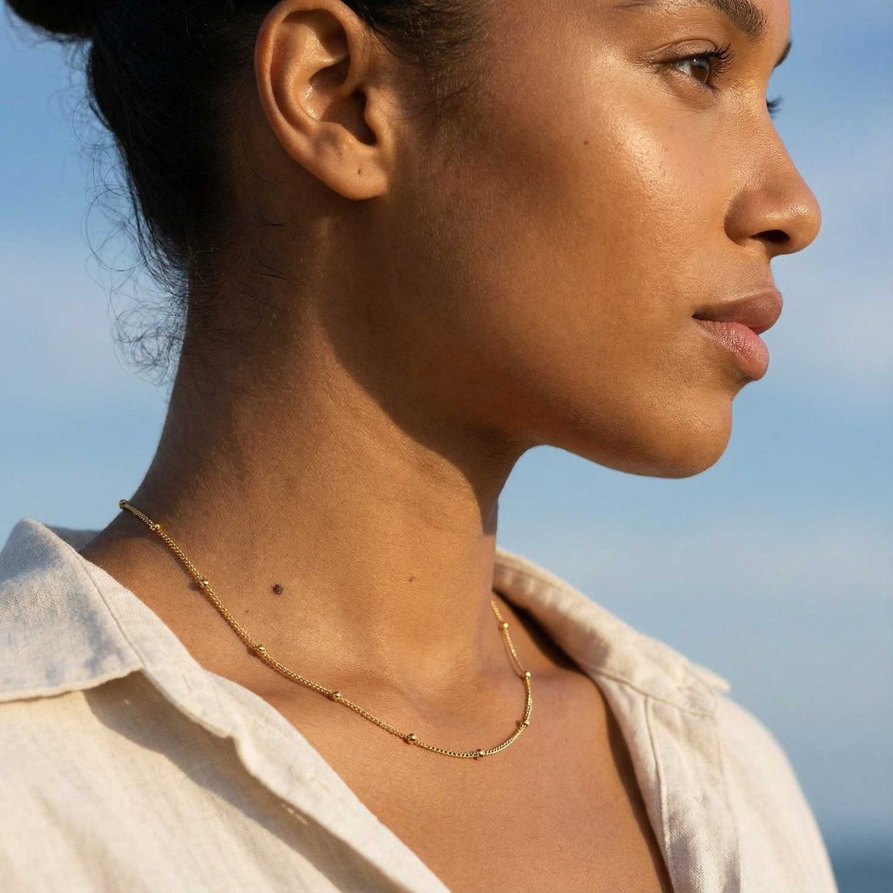 Collier Chaîne Perlée Julia