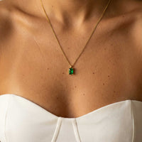 Thumbnail for Collier Pendentif Émeraude