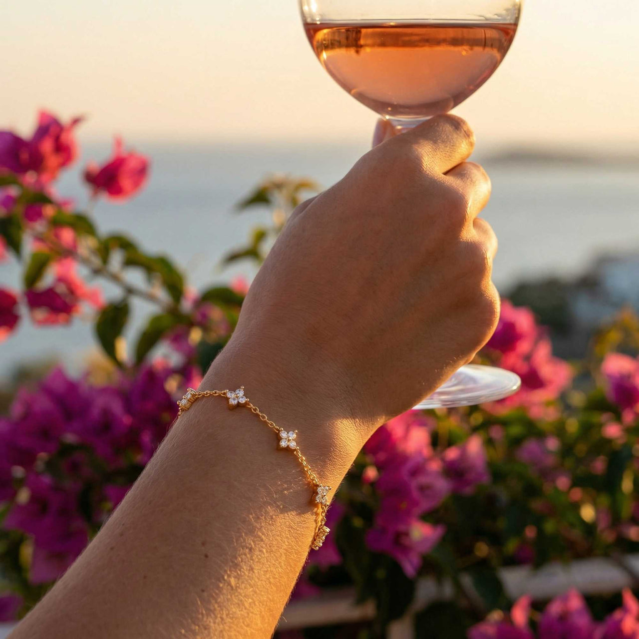 Bracelet Fleur Cristal