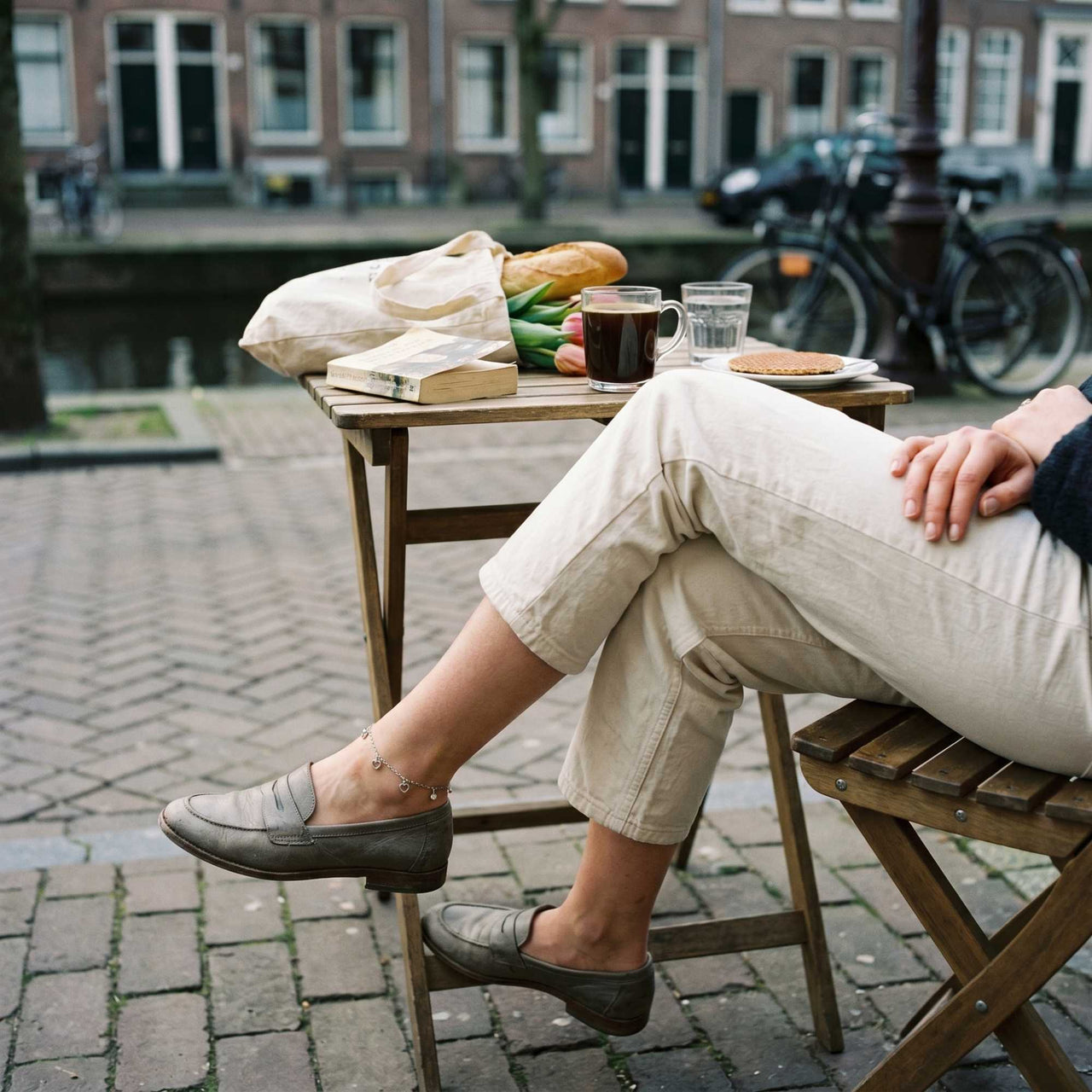 Chaîne de Cheville Cœur & Cristal