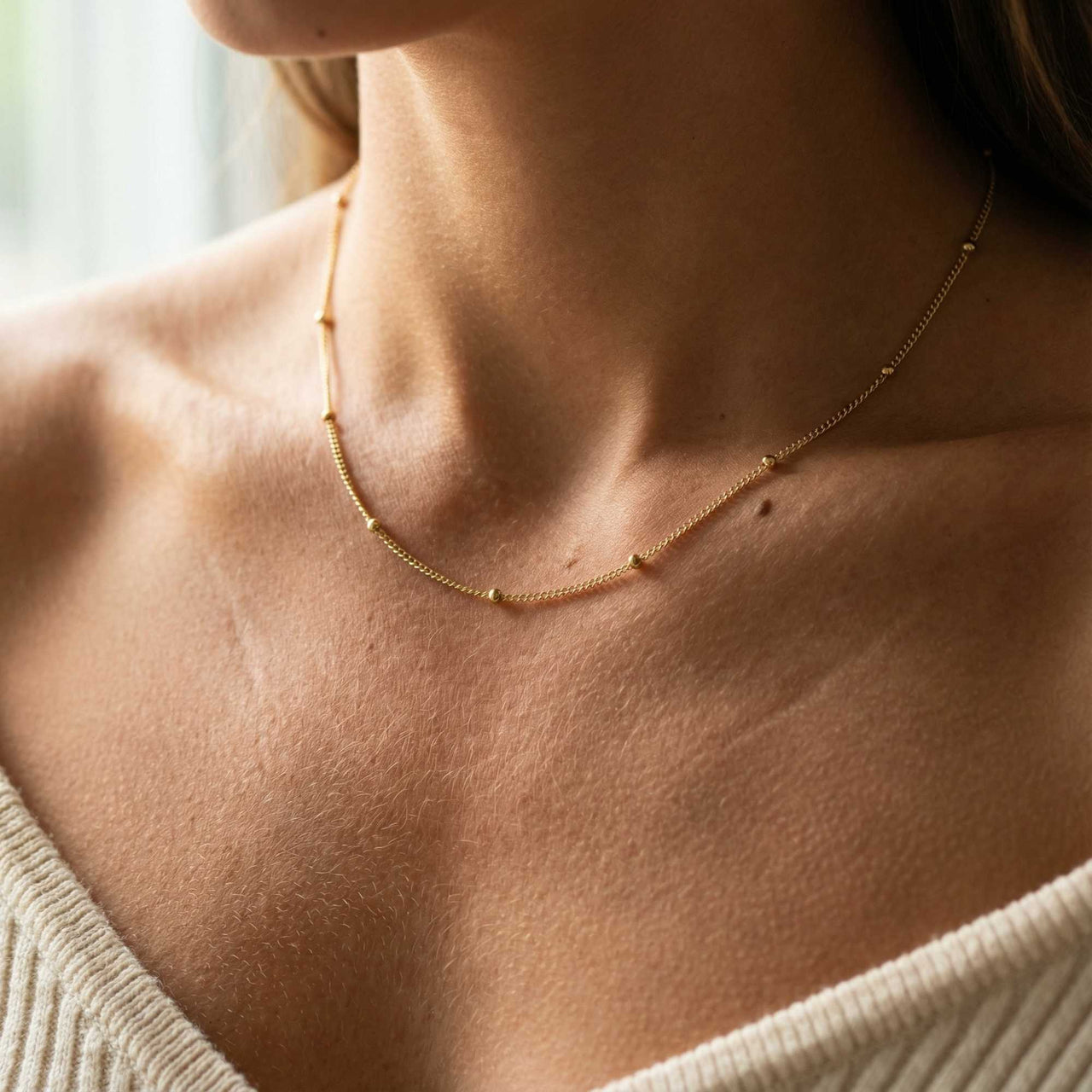 Collier Chaîne Perlée Julia