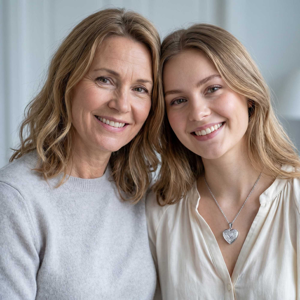 Collier Médaillon Photo Coeur Floral