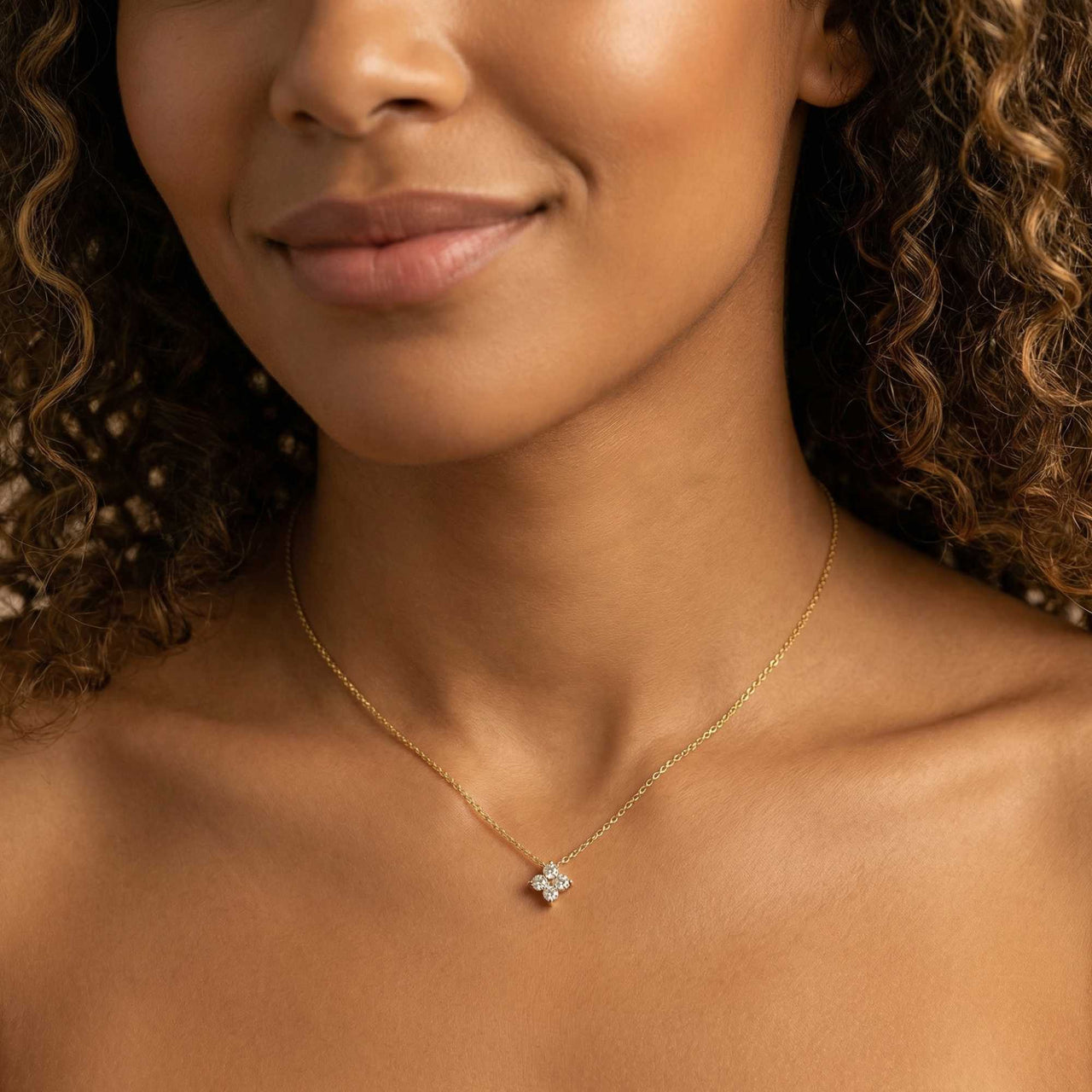 Collier Pendentif Fleur