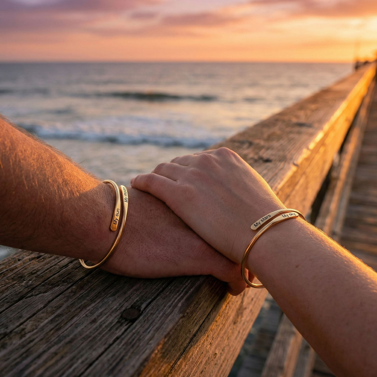 Bracelet Couple Enroulé