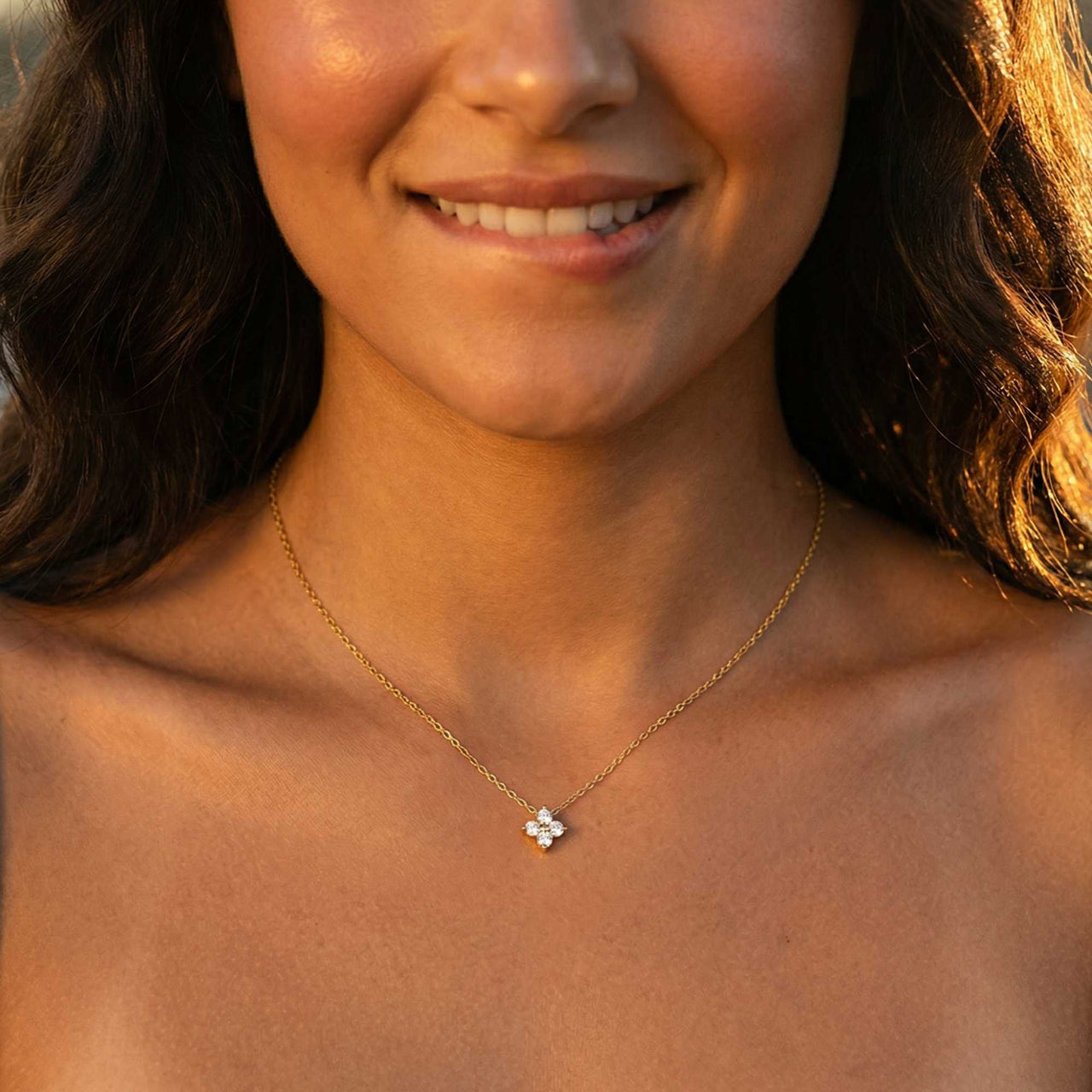 Collier Pendentif Fleur