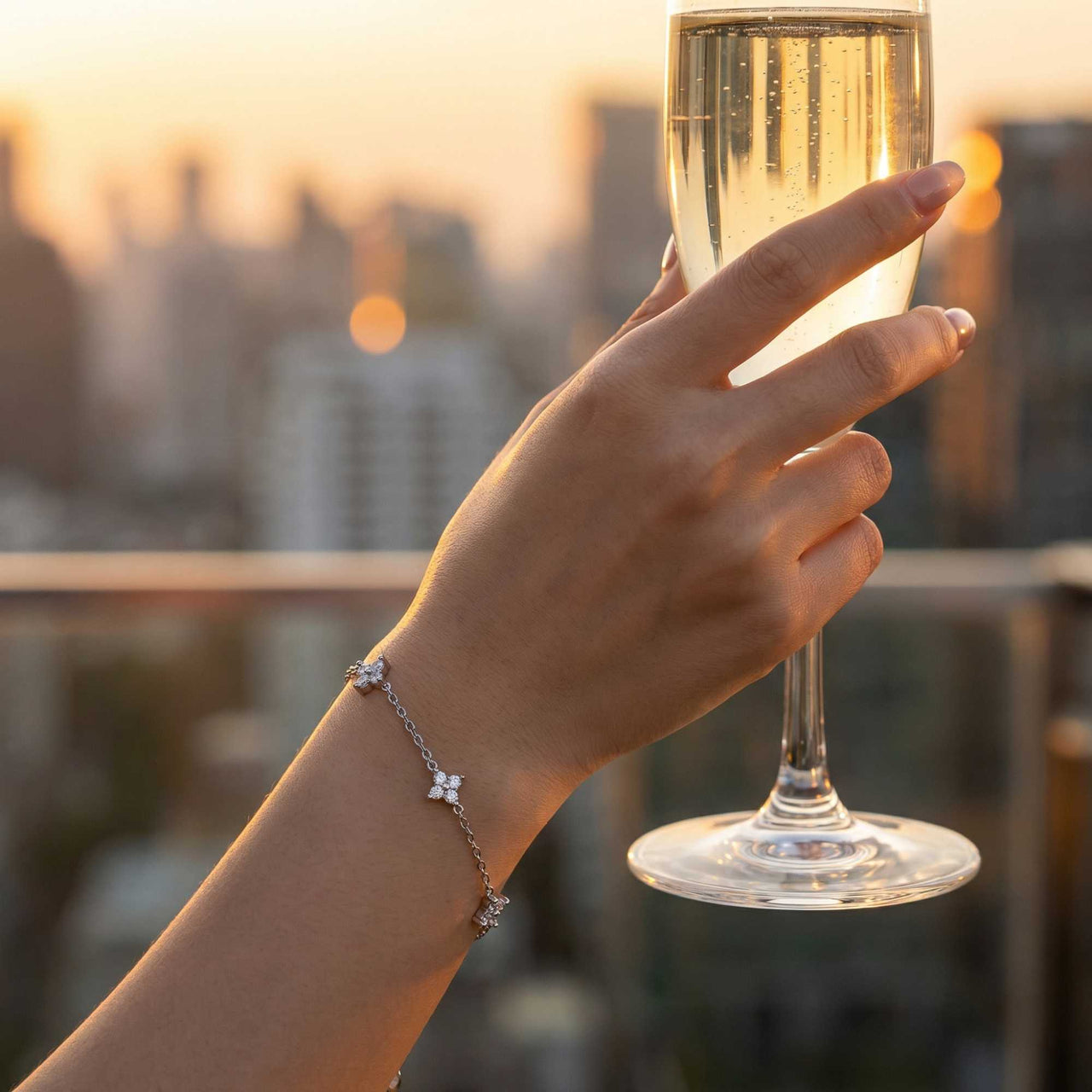 Bracelet Fleur Cristal