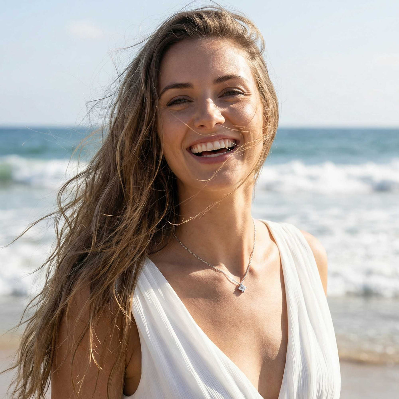 Collier Pendentif Fleur