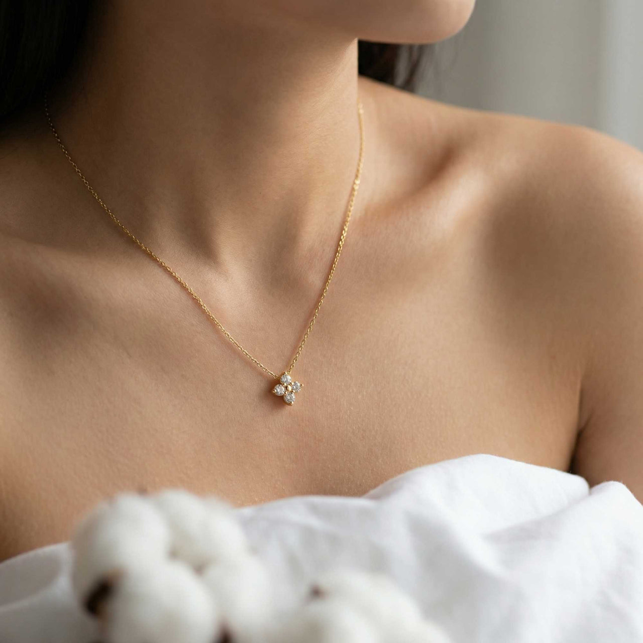 Collier Pendentif Fleur