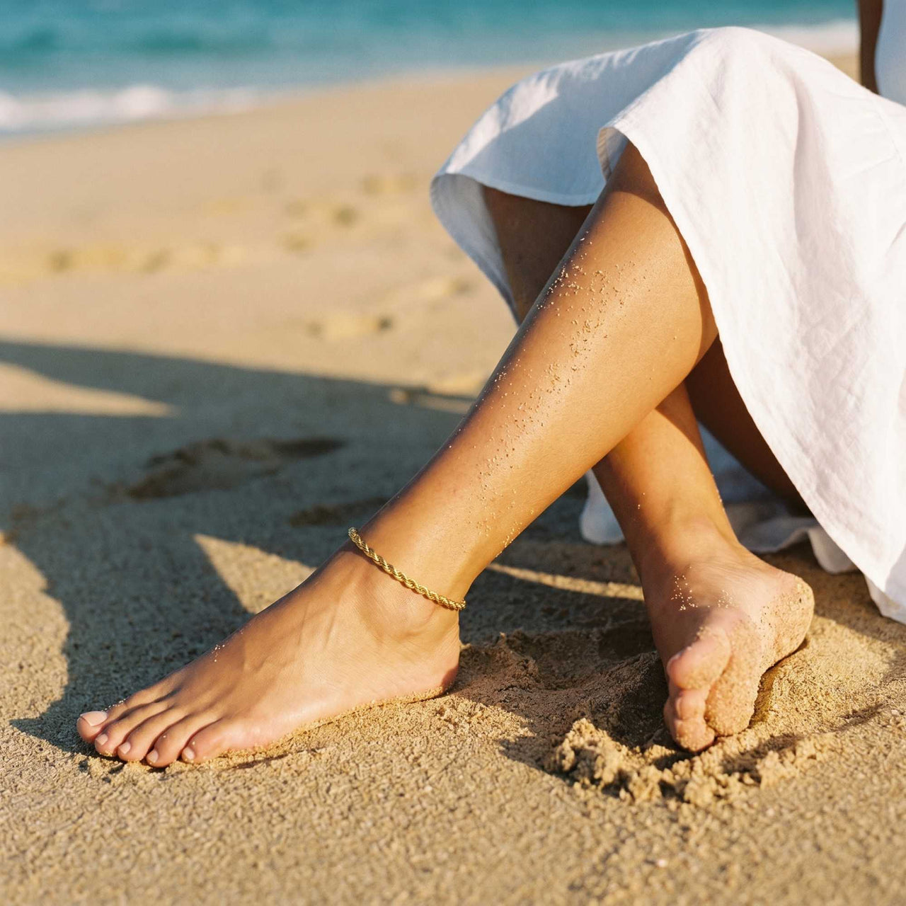 Chaîne de Cheville Portofino Torsadée