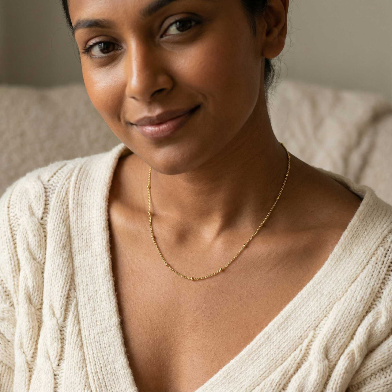 Collier Chaîne Perlée Julia