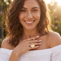 Thumbnail for Collier Médaillon Photo Coeur Cristal