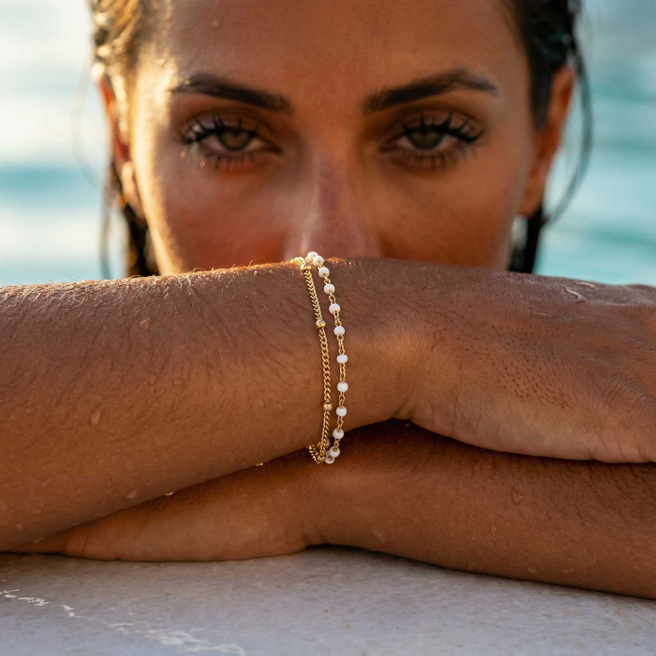 Bracelet Double White