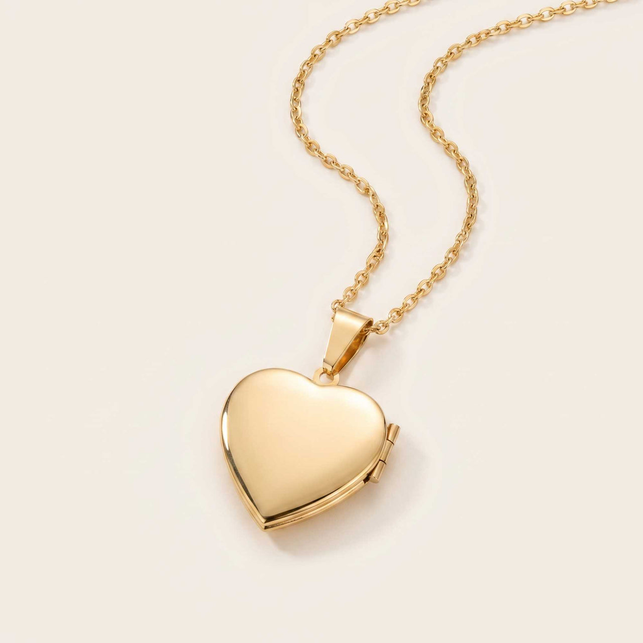 Collier Médaillon Photo Coeur Cristal