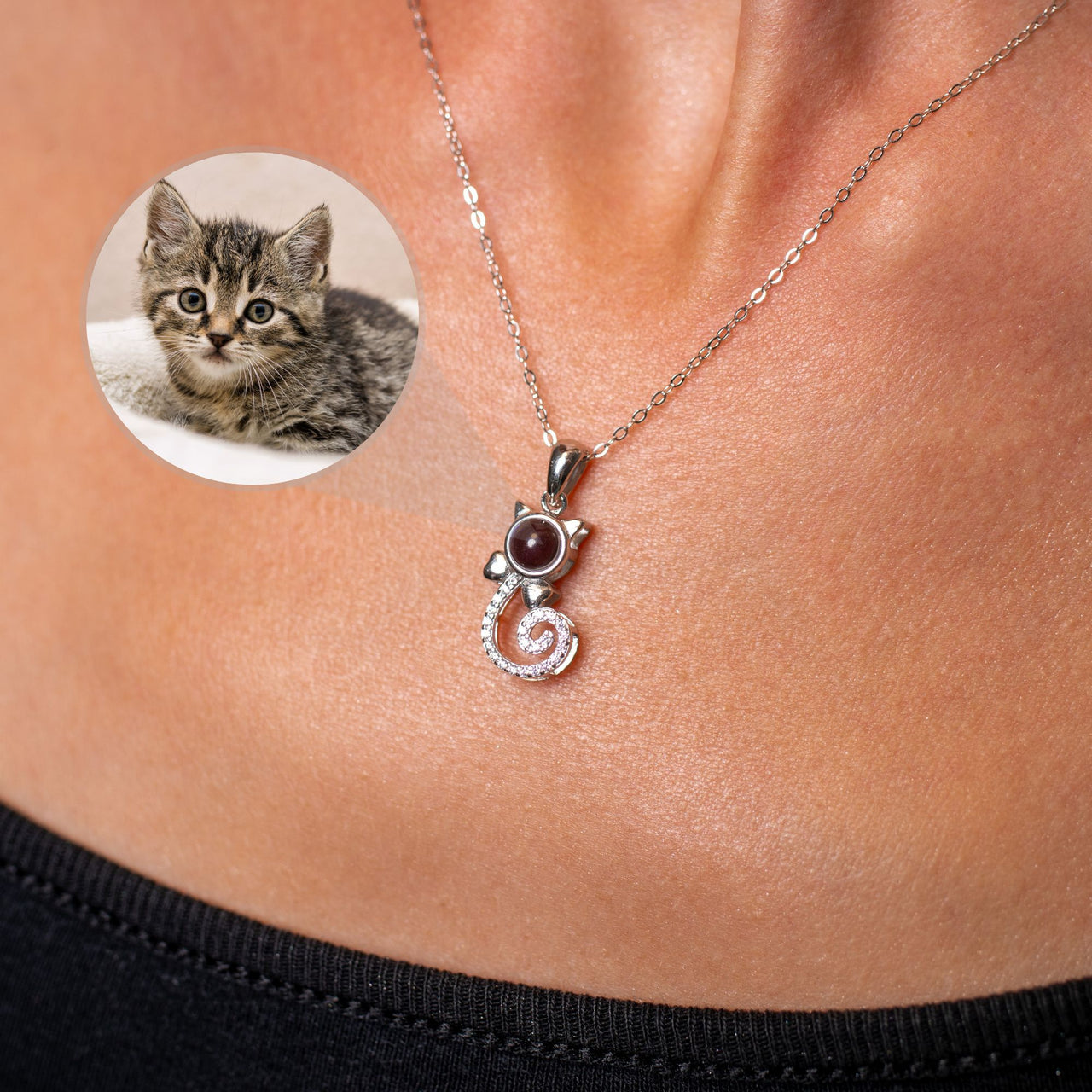 Collier Photo Chaton