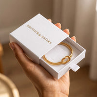 Thumbnail for Knot Couple Bracelet by Brother & Sisters in gold gift box