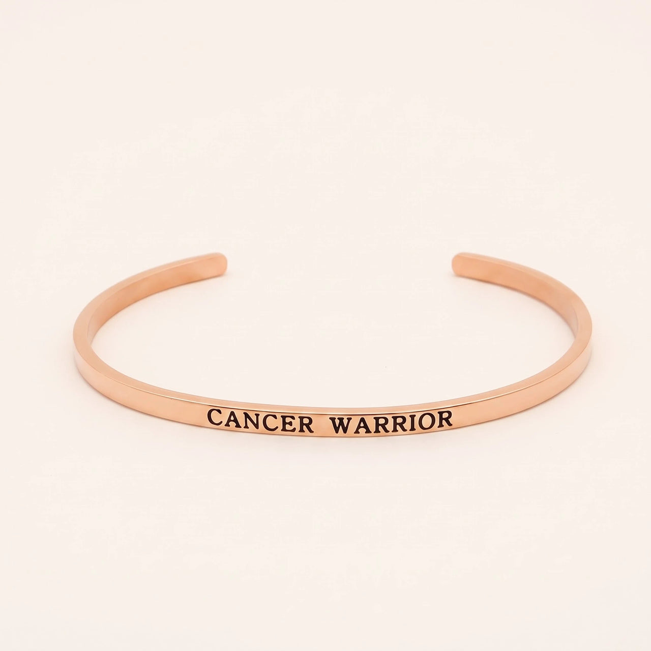 Bracelet octobre rose — photo produit sur fond blanc, or rose | SKU: 7220397-rose-gold-plated