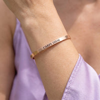 Thumbnail for Bracelet jonc — gros plan sur les détails, or rose | SKU: cp-rg