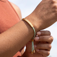 Thumbnail for Bracelet cordon — gros plan sur les détails, or | SKU: lamenthe-g