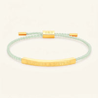 Thumbnail for Bracelet vert — photo produit sur fond blanc, or | SKU: lanature-g