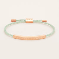 Thumbnail for Bracelet cordon réglable — photo produit sur fond blanc, or rose | SKU: lanature-rg