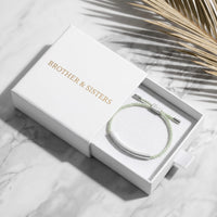 Thumbnail for Bracelet plaque — dans l'écrin cadeau, argent | SKU: lanature-wg