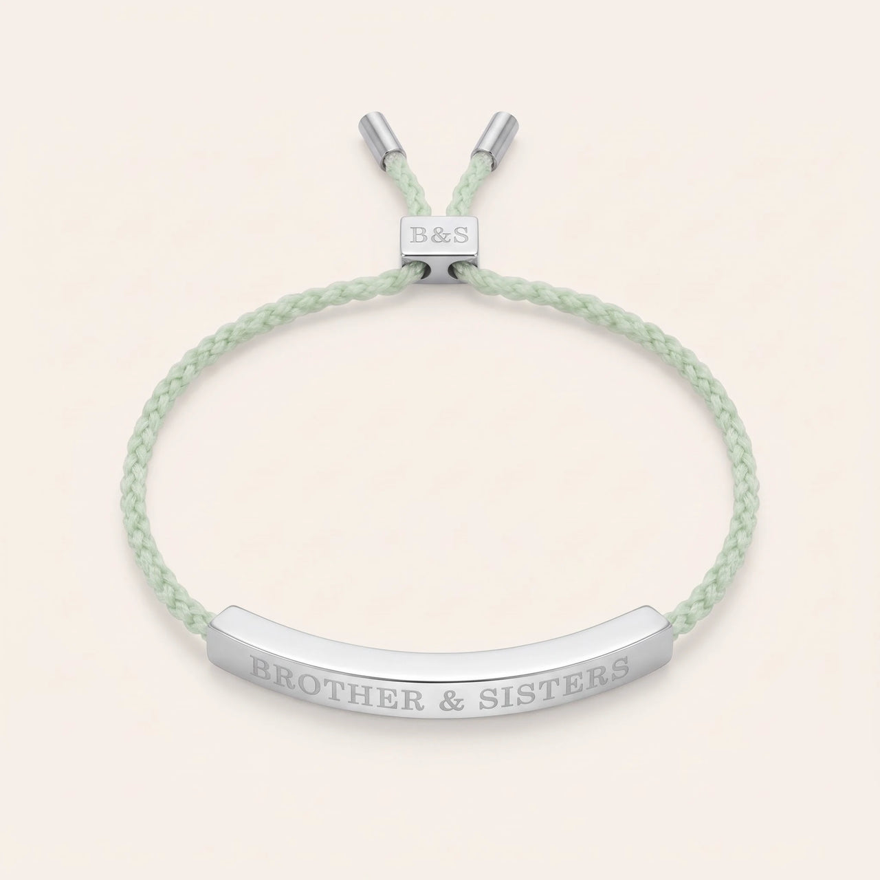 Bracelet plaque — photo produit sur fond blanc, argent | SKU: lanature-wg