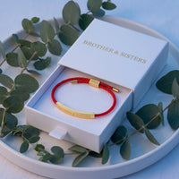 Thumbnail for Bracelet rouge — dans l'écrin cadeau, or | SKU: lamour-g