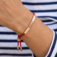 Thumbnail for Bracelet tressé — gros plan sur les détails, or rose | SKU: lamour-rg