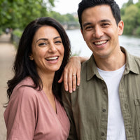 Thumbnail for Bague réglable — photo en couple, or | SKU: lecoeur