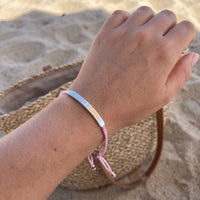 Thumbnail for Bracelet rose — photo portée, taille réelle, argent | SKU: lecorail-wg