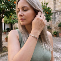 Thumbnail for Bracelet tressé — photo portée, geste du quotidien, argent | SKU: lemauve-wg